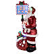 Fibreglass Santa Claus with electric countdown and LED lights, h 160 cm, music s7