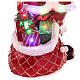 Fibreglass Santa Claus with electric countdown and LED lights, h 160 cm, music s9