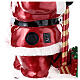 Fibreglass Santa Claus with electric countdown and LED lights, h 160 cm, music s10