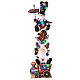 Santa Claus reindeer snow man on train h 180 cm LED s1