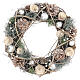 White Christmas wreath, silver Christmas balls, pinecones and glitter, 34 cm s1