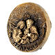 Alloy medal with Holy Family 6 cm Buon Natale s2