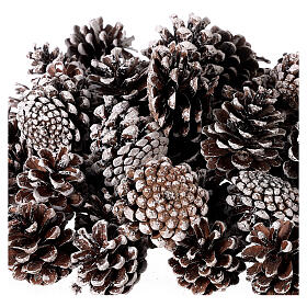 Christmas snowy pine cones in bulk 600 g
