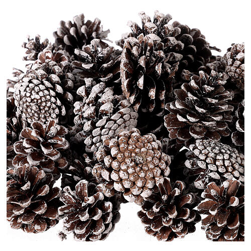 Christmas snowy pine cones in bulk 600 g 2