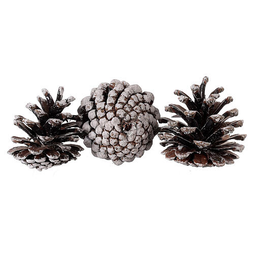 Christmas snowy pine cones in bulk 600 g 3