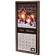 Kalendarz adwentowy podświetlany 25x45 cm świeczki i prezenty s2