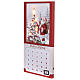 Advent calendar 25x45 cm steady white warm LED light s2