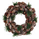 Christmas wreath with pinecones and berries 30 cm s1