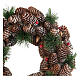 Christmas wreath with pinecones and berries 30 cm s2