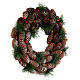 Christmas wreath with pinecones and berries 30 cm s3