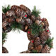 Guirnalda Navidad diám. 30 cm piñas bayas s3