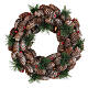 Ghirlanda Natale diam. 30 cm pignette bacche s1