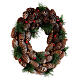 Ghirlanda Natale diam. 30 cm pignette bacche s4