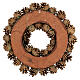 Christmas wreath pine cone red berries diam. 33 cm s5