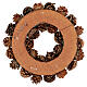 Corona Avvento diam. 33 cm pigne, bacche, ricci s5