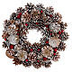 Christmas wreath 36 cm snowy pinecones and berries s1