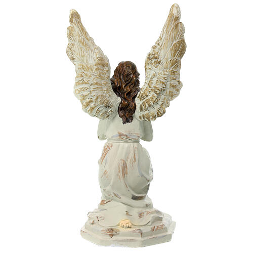 Angel praying on his knees, cream-coloured, 30 cm 4