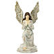 Ángel de rodillas color crema 30 cm s1