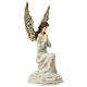 Ángel de rodillas color crema 30 cm s3
