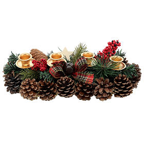 Christmas centrepiece in Scottish style 35 cm