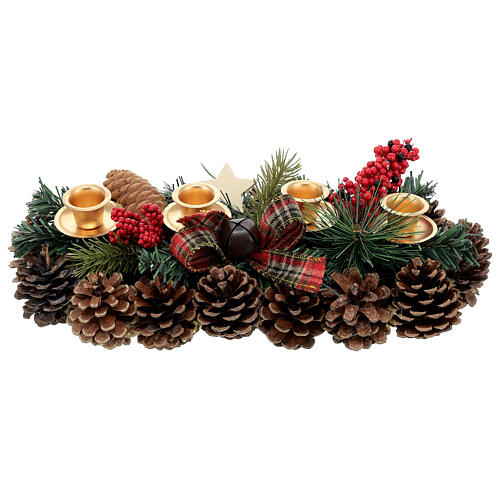 Christmas centrepiece in Scottish style 35 cm 1