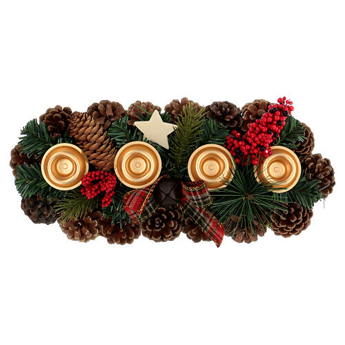 Christmas centrepiece in Scottish style 35 cm 5