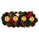 Stroik świąteczny na stół bożonarodzeniowy, styl szkocki, 35 cm s5