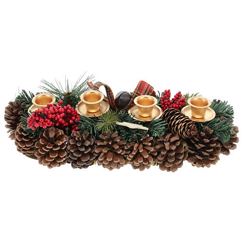 Scottish style Christmas centrepiece 35 cm 4