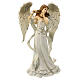 Statua Angelo con flauto 32 cm resina s5