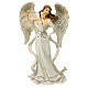 Angel figurine with flute 32 cm in resin s1