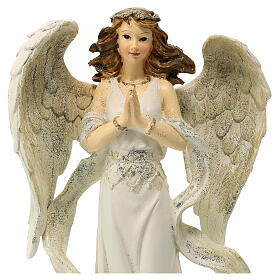 Angel statue with prayer hands 23 cm