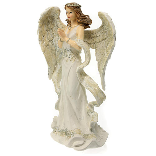 Angel statue with prayer hands 23 cm 3