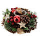 Candle holder 3 cm Christmas wood garland 17x10 cm s4