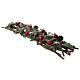 Christmas candle holder 4 cm intertwined branches 65x15 cm s3