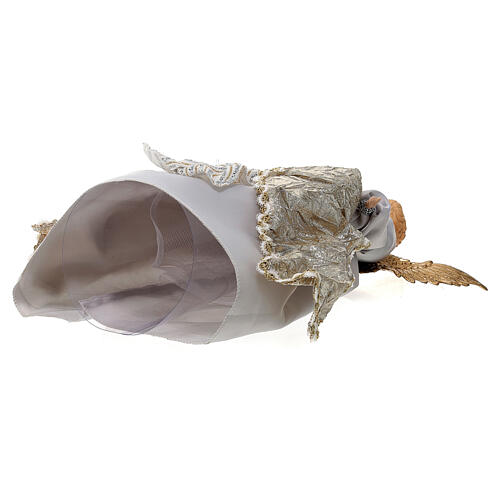 Cimier ange avec robe argent 45 cm 6