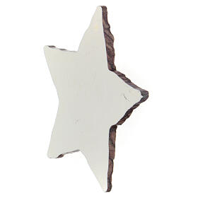 Décoration étoile Nativité tridimensionnelle 10x10 cm
