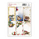 Segna pacchi adesivo decorativo 12 pezzi 4x8 cm s3