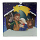 Carreau céramique Nativité dessin animé 15x15x5 cm s1