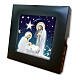 Azulejo de Natal cerâmica Sagrada Família 15x15x5 cm s2