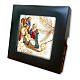 Ceramic tile with Nativity and angel 6x6x1 in s2