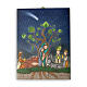 Canvas with Tree of Life and Nativity 10x8 in s1