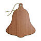 Bell-shaped wooden ornament with Nativity 4x4 in s2