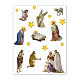 Complete Nativity scene sticker set 30x25 cm s2