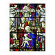 Autocollant amovible Adoration des Mages vitrail gothique 40x30 cm s1