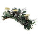 Silver pine cones candle holder leaves 3 spikes 70 cm s3