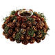 Christmas centrepiece with 2.4 in candleholders and mini pinecones 9 in s1