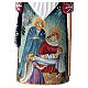 Ded Moroz with Holy Family, carved painted wood, 7 in s2