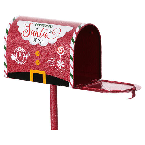Boîte aux lettres rouge du Père Noël 30x15x15 cm 2