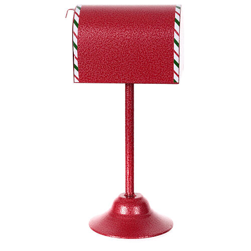 Caixa de correio vermelha Natal 30x15x15 cm 5