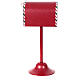 Caixa de correio vermelha Natal 30x15x15 cm s5